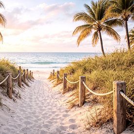 Tropical beach path by IamHome Studio
