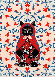 Russian Matryoshka Cat Illustration by Resin Std