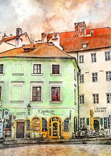 Praagse aquarelkunst #Praag