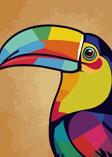 Toekan Vogel Pop Art