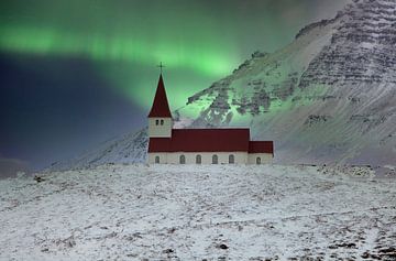 Aurores boréales en Islande sur Michelle Peeters