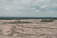 The flat sand plain