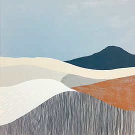 Vagues colorées de silence sur Poster Art Shop