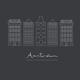 Amsterdam canal houses by Kirtah Designs