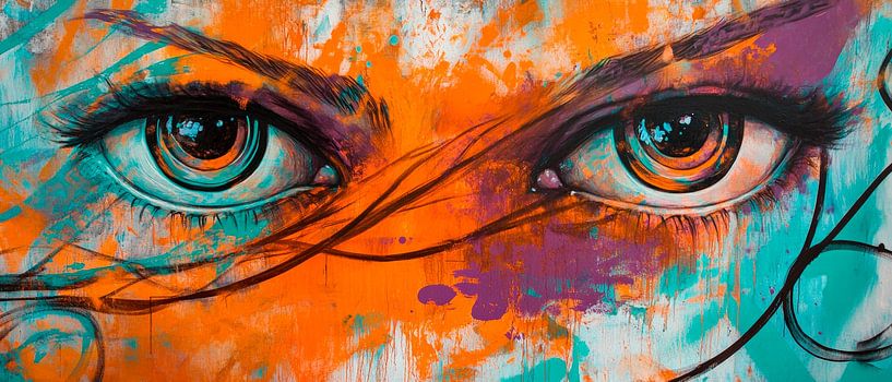 Eyes in bright colours by Poster Art Shop
