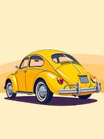 Gelb Heckwagen
