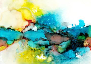 Flüssiger Abstrakt 1 von Maria Kitano