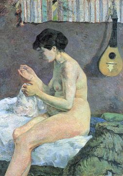 Studie eines Aktes (Suzanne beim Nähen), Paul Gauguin - 1880