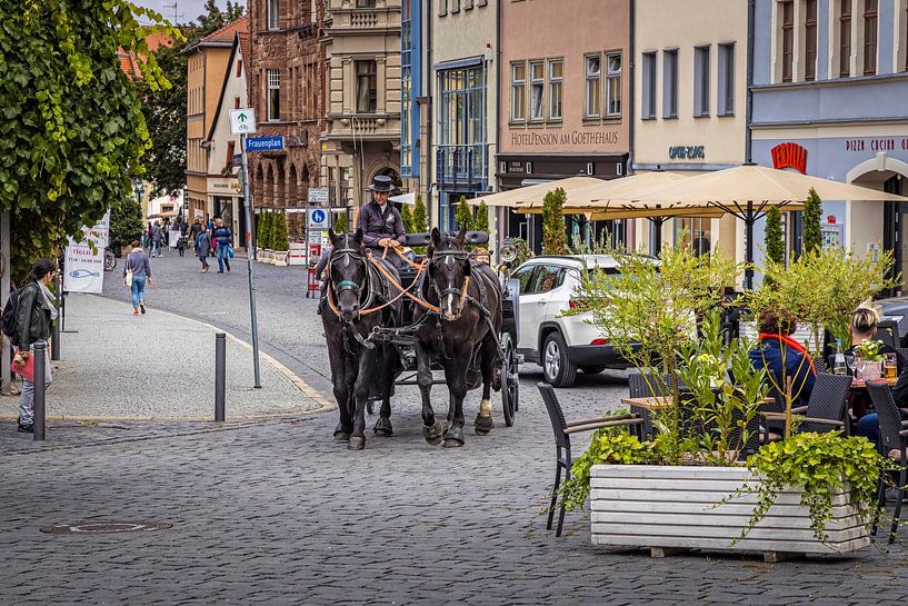 Horse-drawn carriage in Weimar by Rob Boon