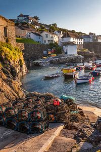 Der kleine Hafen von Coverack, Lizard Peninsula, Cornwall