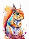 Squirrel Water Color by Tan Nguyen thumbnail