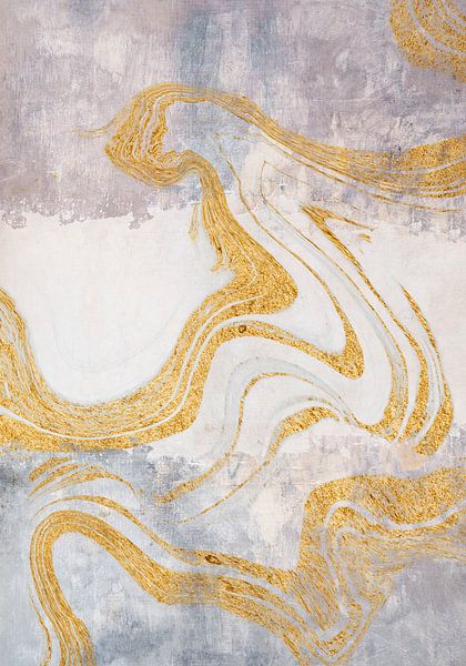 Golden waves by Mad Dog Art