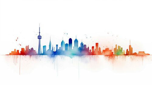 Rainbow skyline