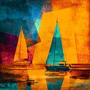 Evening sailing III van Andreas Wemmje thumbnail