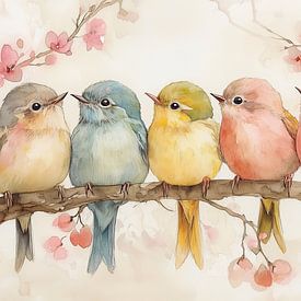 Pastellfarbene Frühlingsfarben von Bianca ter Riet