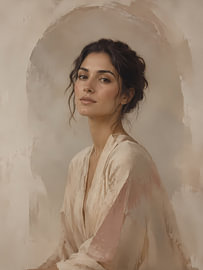 Portrait au fard à joues sur Chromapetal