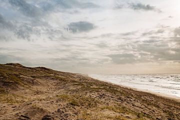 Landschaftsansicht der Küstendünen von Noordwijk von Linsey Aandewiel-Marijnen