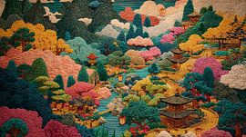 picturesque Japanese art village