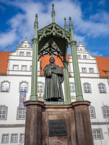 Lutherstadt Wittenberg - Luther monument in front of the town hall by t.ART