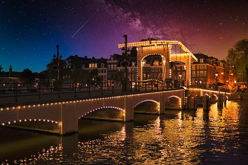 The Skinny Bridge in Amsterdam