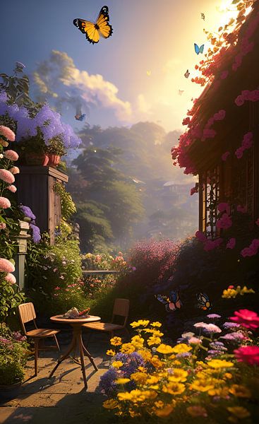 Japanese Garden by The Art of Mark Fischer