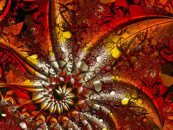 Chaotische bloemfractal