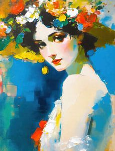 Frau Farbe