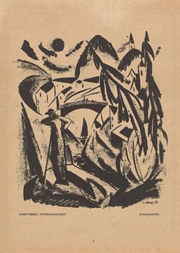 Josef Eberz  - Flusslandschaft (1917) von Peter Balan