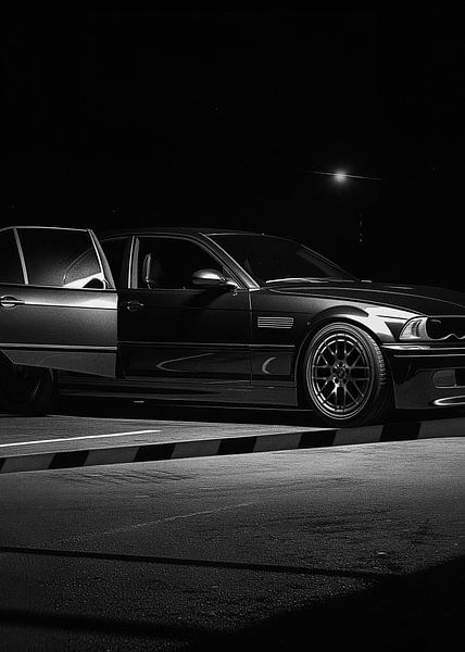 Schwarze Autos Sillouette von John Dan