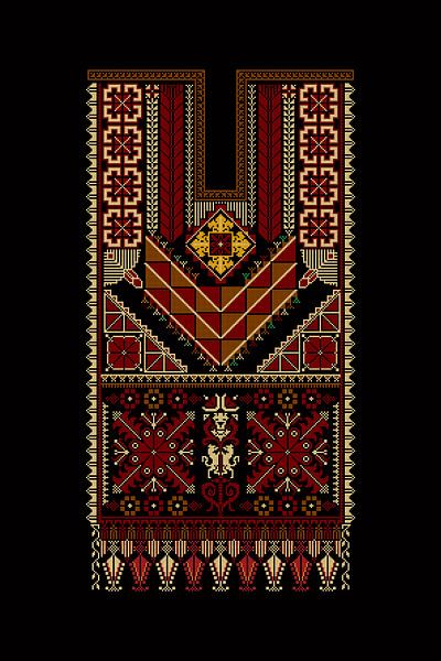 Tatreez ornament template 47 by Richard Laschon