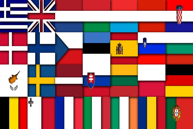 Vlaggen van de Unie 2: relief van Frans Blok