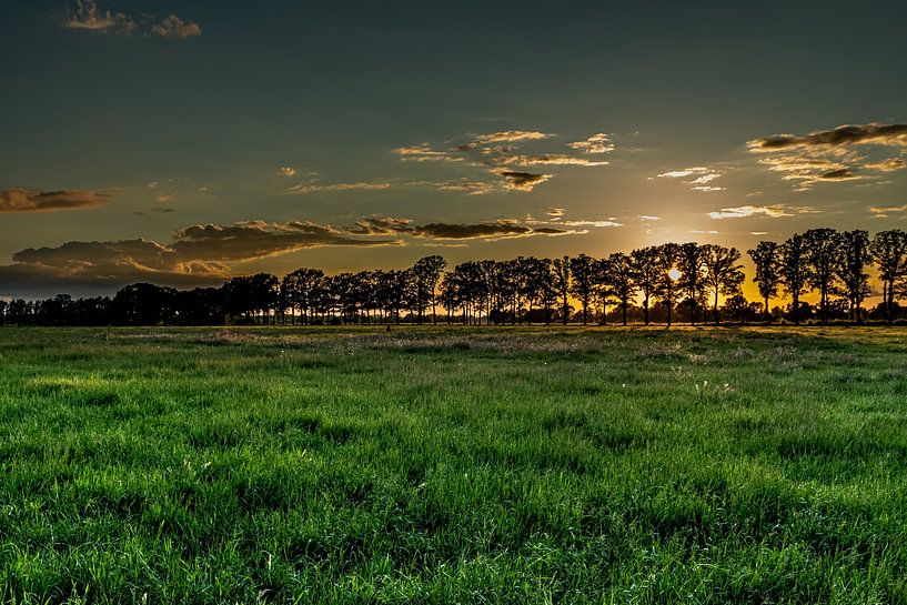 Zonsondergang Empese en Tondensehei  van Bas Barink