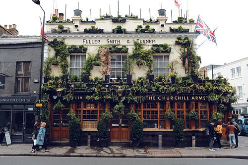 Le pub Churchill Arms, Notting Hill, Londres