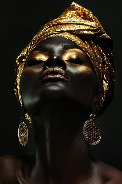 Gouden elegantie van Poster Art Shop