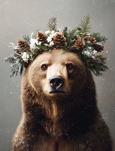 Winterbär im Wald