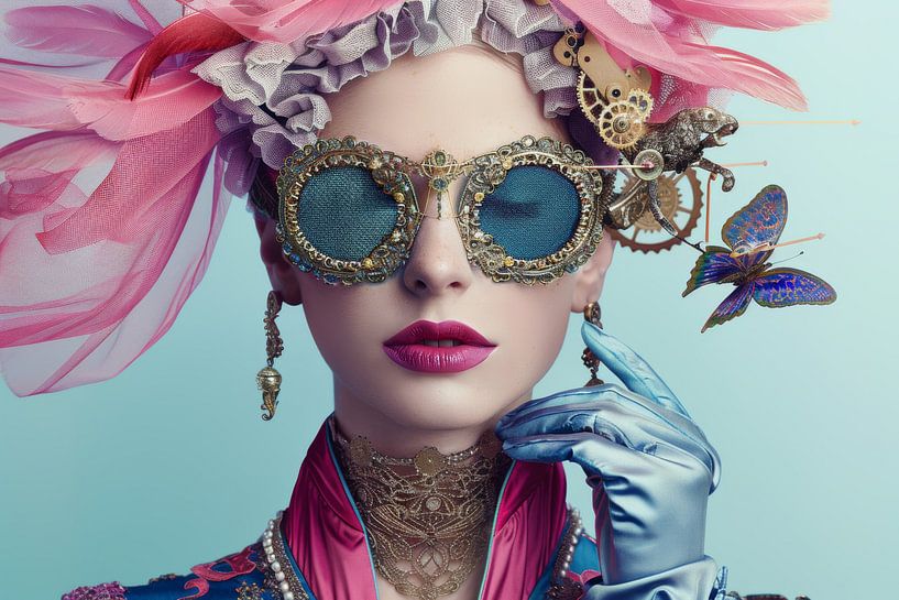 Surreal Portrait in Dreamy Pastel Shades by Joriali photography and paintings