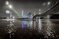 Rotterdam - Erasmusbrug - Lijnen - Reflectie van Fotografie Ploeg thumbnail