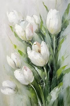 Witte tulpen van Imagine