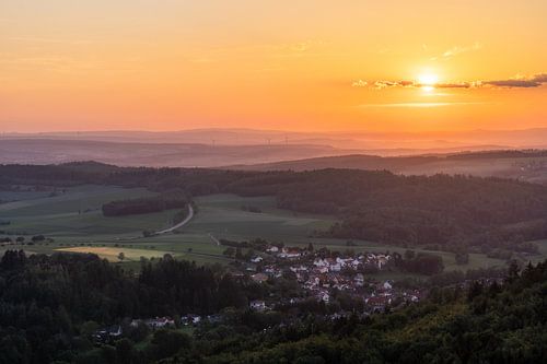 View from the big peak in the evening