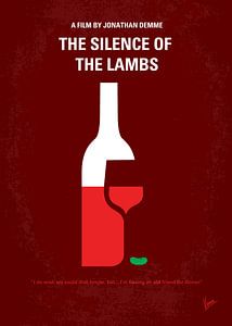 No078 My Silence of the lamb minimal movie poster van Chungkong Art