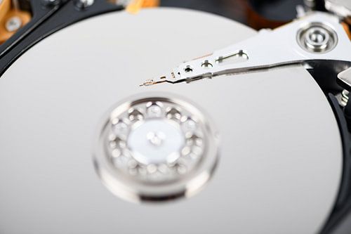 Harde Schijf computer onderdeel close-up