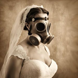 Masque à gaz Toilet Art Bride