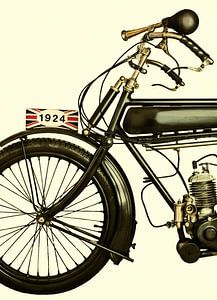 De Engelse motorfiets uit 1924 van Martin Bergsma