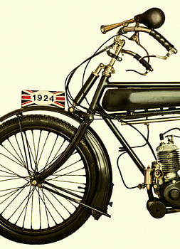 Das 1924 britische Motorrad