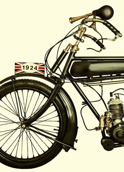 Das 1924 britische Motorrad von Martin Bergsma