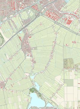 Kaart van Zoeterwoude
