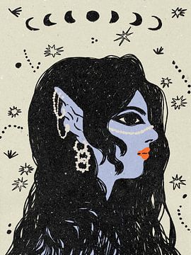 Porträt einer Meerjungfrau von NKTN