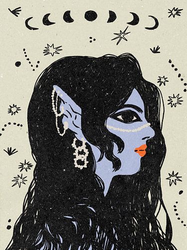 Portrait of a mermaid