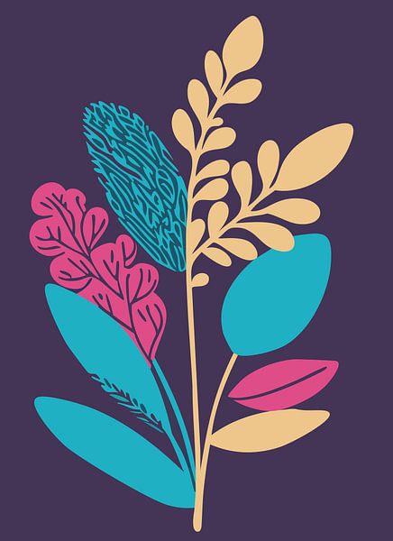 Retro Plants II by Gypsy Galleria