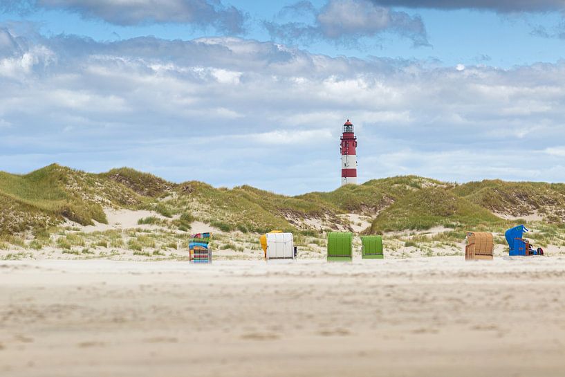 Strandstoelen op Amrum van Thomas Heitz